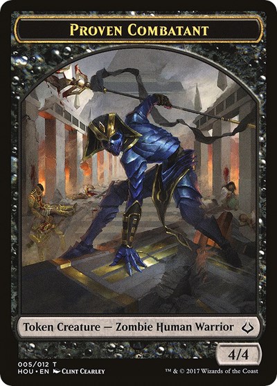 Proven Combatant // Cat Double-Sided Token