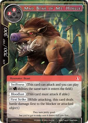 Mad Boar of Mt. Hoelle