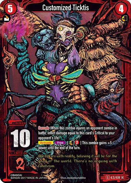 Customized Ticktis (Foil) - Zombie World Order TCG - Set 1