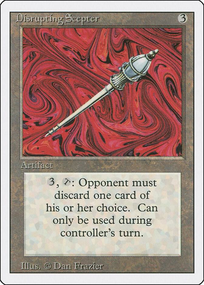 破裂の王笏/Disrupting Scepter LEA Disrupting Scepter - Revised Edition - Magic: The Gathering