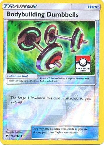 Bodybuilding Dumbbells - 113/147 (League Cup) 113/147 from League & Championship Cards