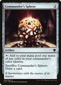 Commander's Sphere - Commander 2017 - Magic: The Gathering card