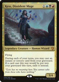 Kess, Dissident Mage - Commander 2017 - Magic: The Gathering card