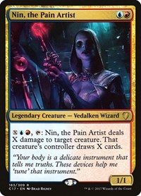 Nin, the Pain Artist - Commander 2017 - Magic: The Gathering card