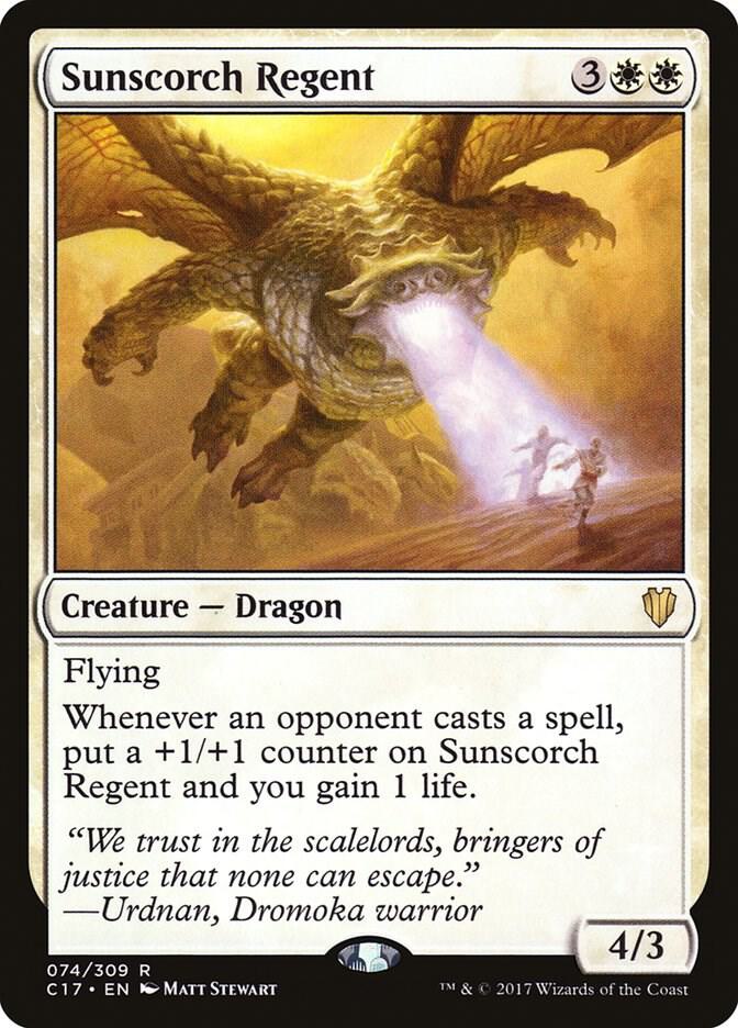 Sunscorch Regent 74 card