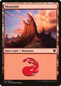 Mountain (305) (Commander 2017)