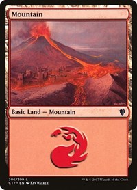 Mountain (306) - Commander 2017 - Magic: The Gathering card