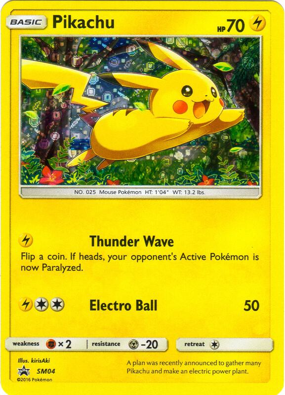 Pikachu - SM04 (General Mills) SM04 from Miscellaneous Cards & Products