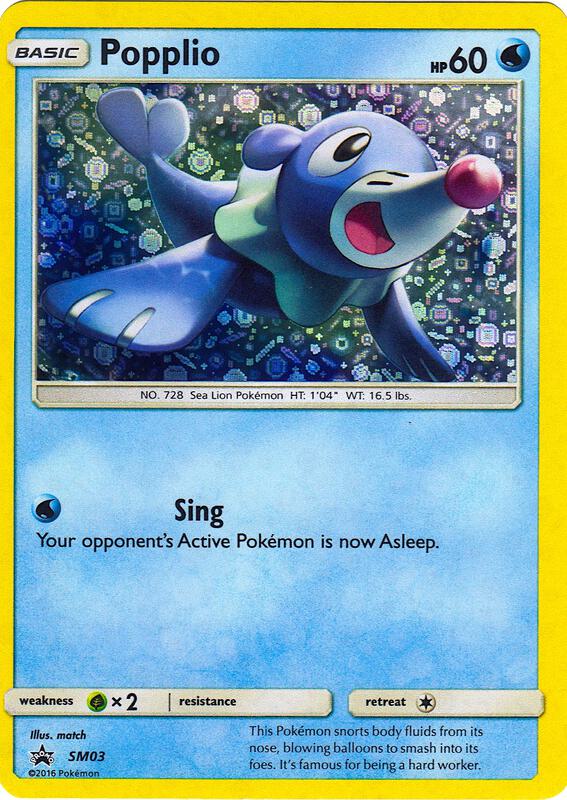 Popplio - SM03 (General Mills Promo) SM03 from Miscellaneous Cards & Products