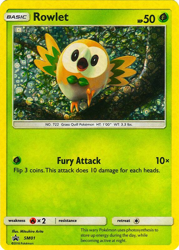 Rowlet - SM01 (General Mills Promo) SM01 from Miscellaneous Cards & Products