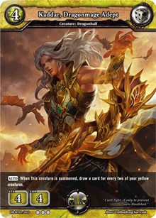 Kaddar, Dragonmage Adept - Dragoborne Rally to War trading card