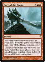 大群の怒り　foil 英語　コールドスナップ Fury of the Horde - Coldsnap - Magic: The Gathering