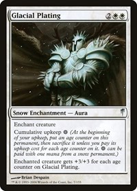 Glacial Plating - Coldsnap - Magic: The Gathering card