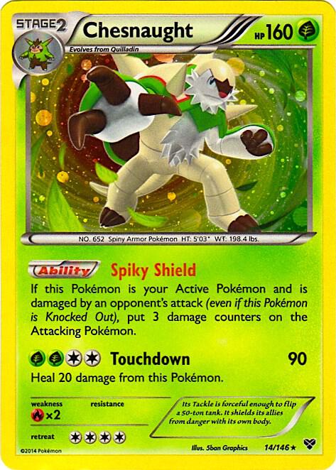 Chesnaught - 14/146 (Cosmos Holo) 014/146 from Blister Exclusives