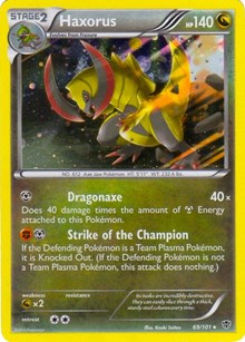 Haxorus - 69/101 (Cosmos Holo) #069/101 from Blister Exclusives Pokemon card image
