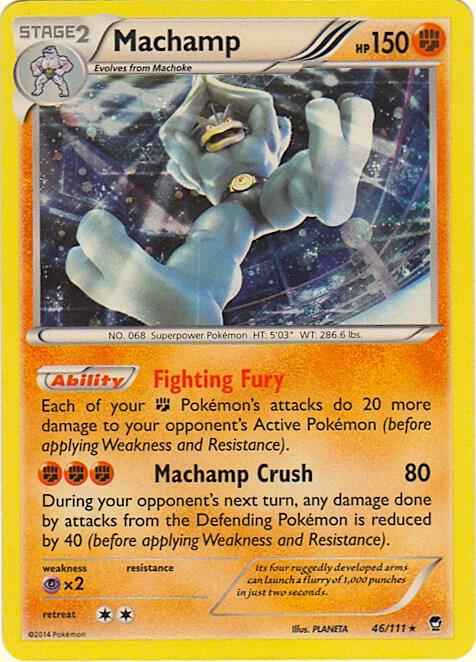 Machamp - 46/111 (Cosmos Holo) 046/111 from Blister Exclusives