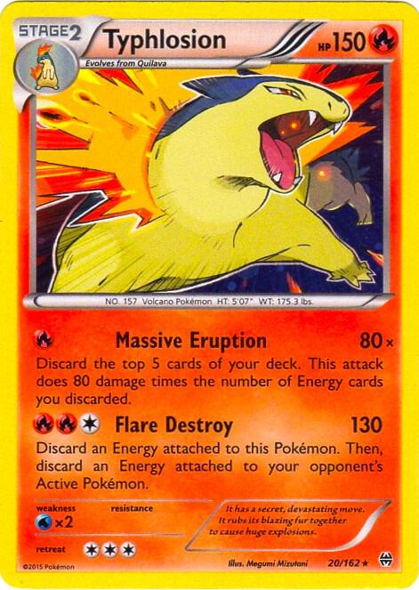 Typhlosion - 20/162 (Cosmos Holo) 020/162 from Blister Exclusives