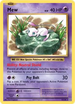 Mew - 53/108 (XY Evolutions) 053/108 from Deck Exclusives