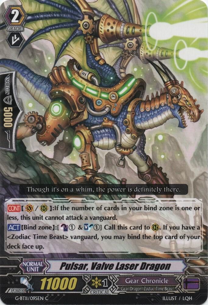 Pulsar Valve Laser Dragon Price & Card Details — G-BT11: Demonic