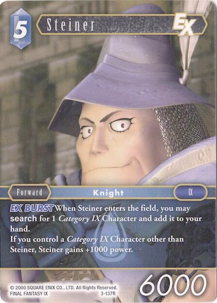 Steiner EX - 3-137R - Deck Exclusive Cards - Final Fantasy TCG -  TCGplayer.com