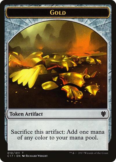 Gold Cat Dragon Double Sided Token