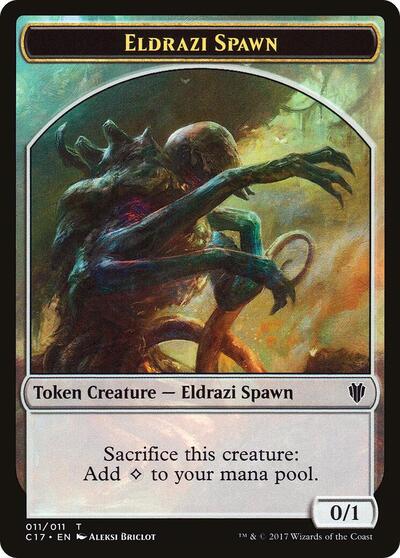 Eldrazi Spawn Vampire Double Sided Token