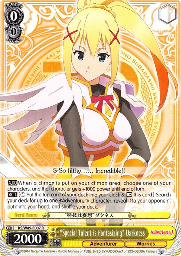 "Special Talent is Fantasizing" Darkness