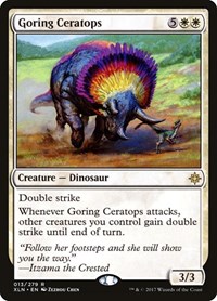 Goring Ceratops - Ixalan - Magic: The Gathering card