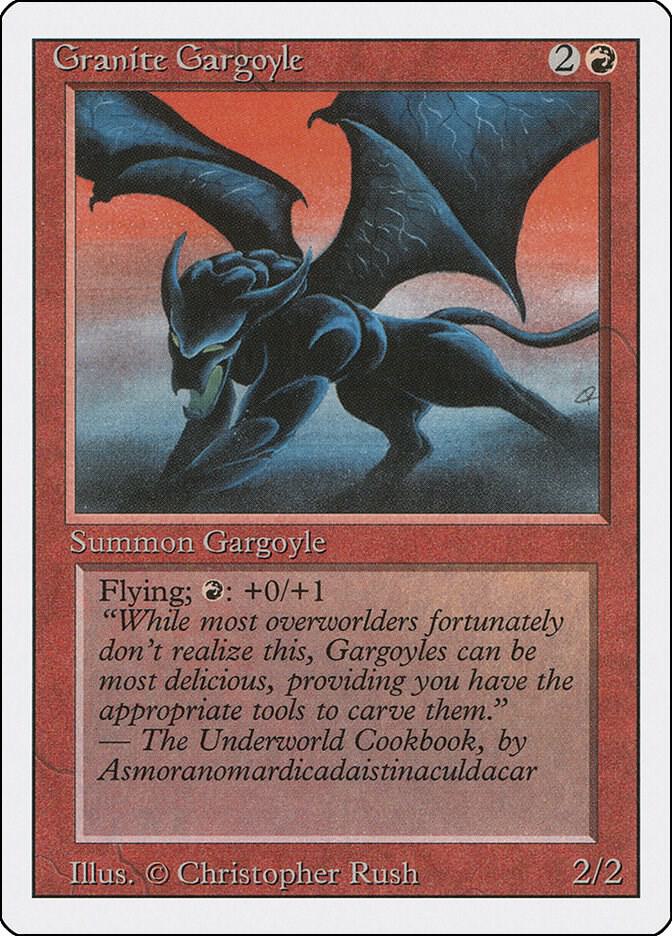 MTG　Granite Gargoyle 4枚セット Granite Gargoyle | 3rd Edition / Revised - French | Star