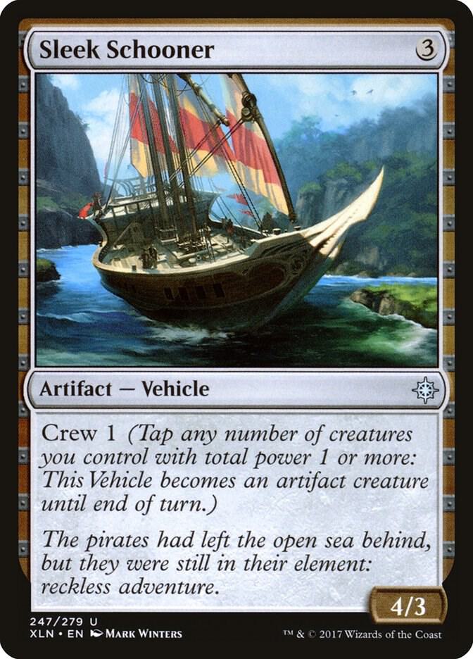 Sleek Schooner 247 card