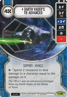 Darth Vader's TIE Advanced (Card Only)