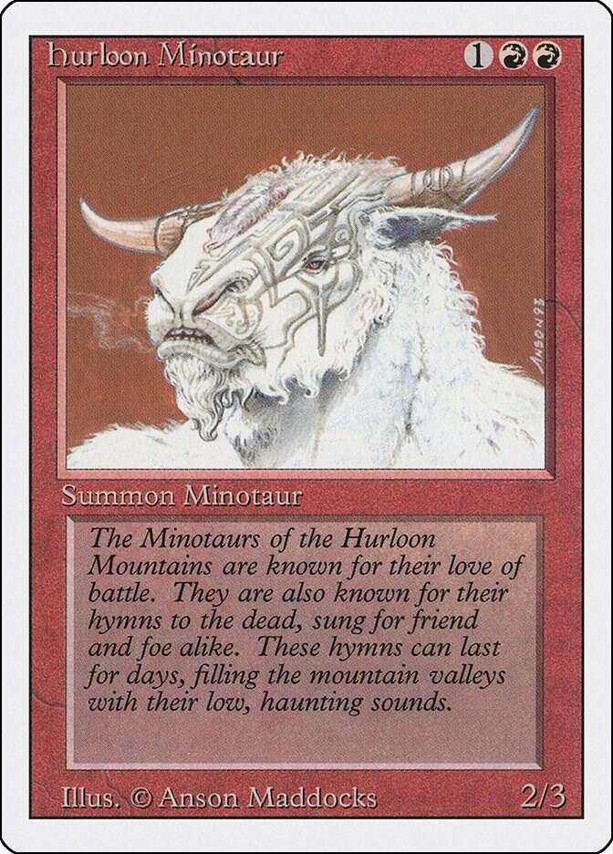 Hurloon Minotaur - Revised Edition - Magic: The Gathering