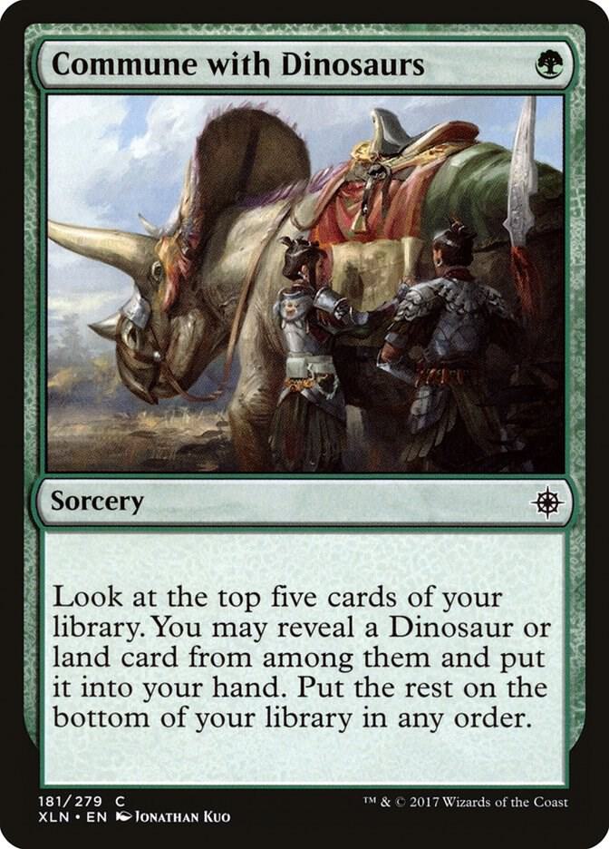 Commune with Dinosaurs - Ixalan - Magic: The Gathering