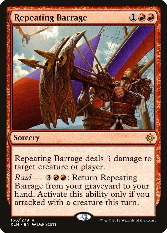 Repeating Barrage 156 card