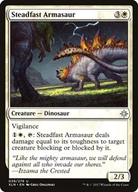 Steadfast Armasaur - Ixalan - Magic: The Gathering card