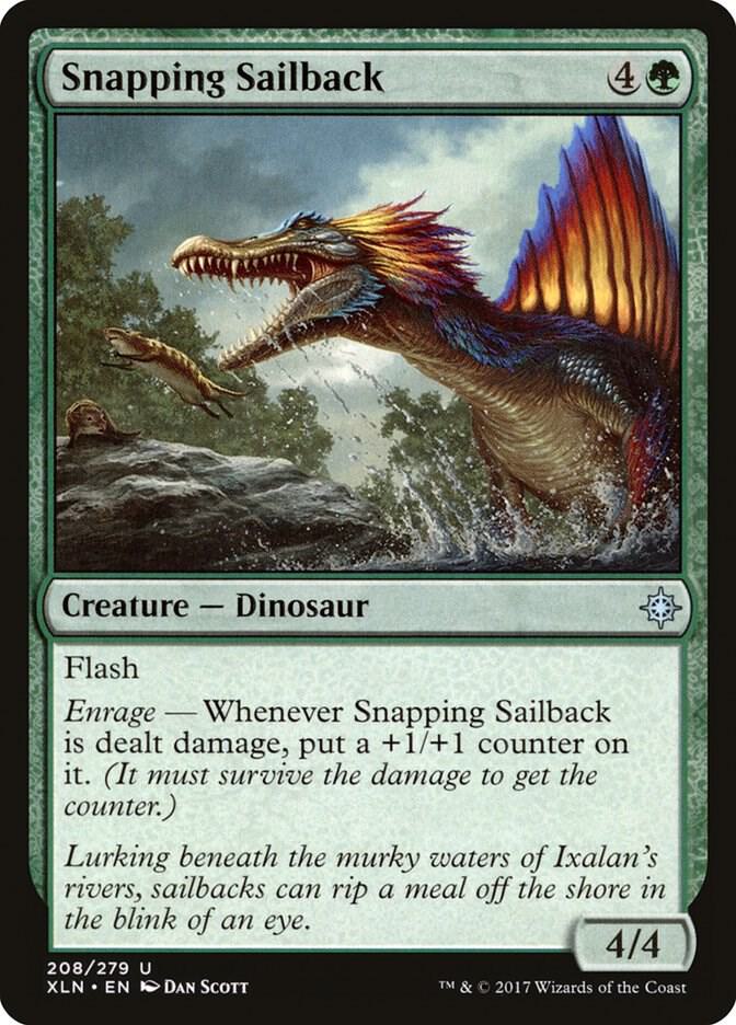 Snapping Sailback 208 card