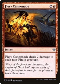 Fiery Cannonade - Ixalan - Magic: The Gathering card