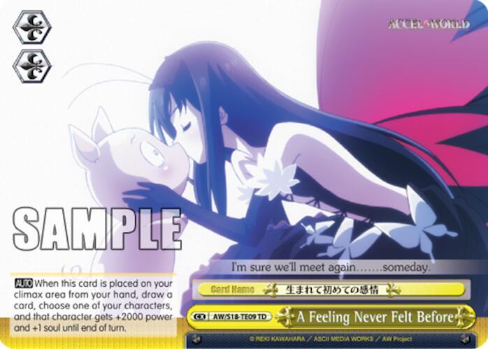 A Feeling Never Felt Before (TD)