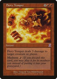 Fiery Temper - Timeshifted - Magic: The Gathering card