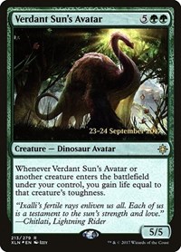 Verdant Sun's Avatar - Prerelease Cards - Magic: The Gathering card