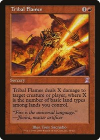 Tribal Flames - Timeshifted - Magic: The Gathering card