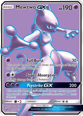 PSA10　ミュウツーGX SSR　Mewtwo GX PSA 10 Mewtwo GX 082/072 Mewtube Shining Legends 2017