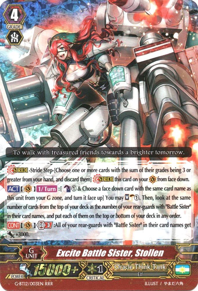 Excite Battle Sister, Stollen