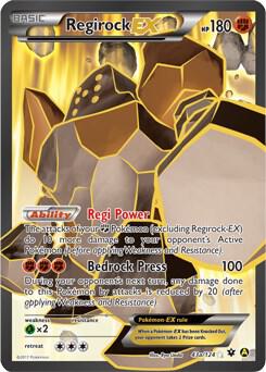 Regirock EX - 43a/124 043a/124 from Alternate Art Promos