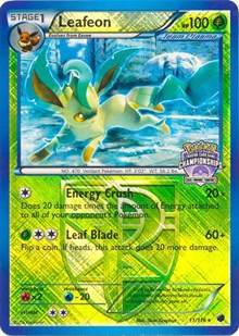 Leafeon - 11/116 (State Championships) #011/116 from League & Championship Cards Pokemon card image
