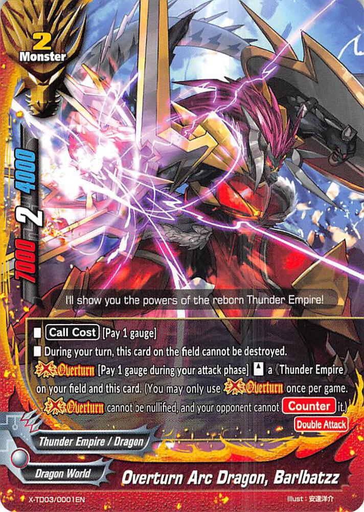 Overturn Arc Dragon, Barlbatzz - X-TD03: Thunderous Warlords