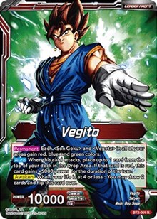 Vegito // Fusion Warrior Super Saiyan Vegito card art