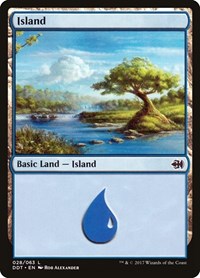 Island (028) - Duel Decks: Merfolk vs. Goblins - Magic: The Gathering card