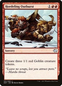 Hordeling Outburst - Duel Decks: Merfolk vs. Goblins - Magic: The Gathering card