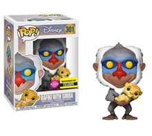 Rafiki with Simba (Flocked) (Entertainment Earth Exclusive)